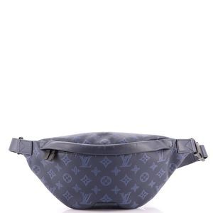 Louis Vuitton Discovery Bumbag Monogram Shadow Leather PM Blue